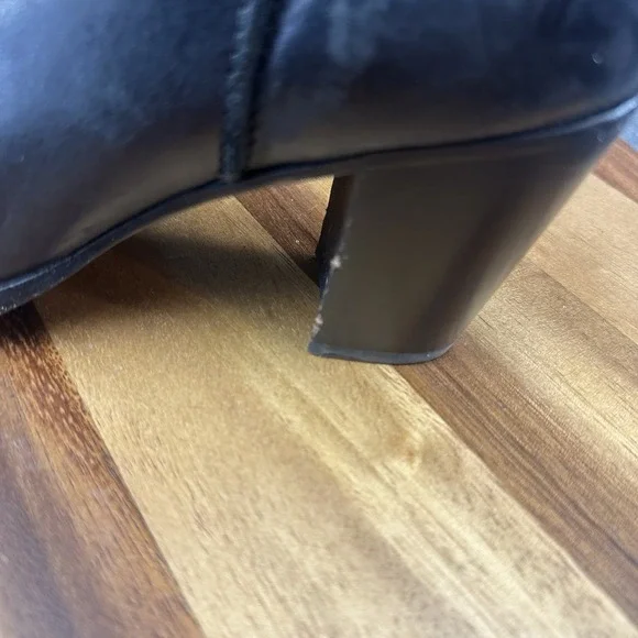 Frye Boots Womens 8.5 Meghan Ankle Bootie Black Round Toe Block Heels 3476790 - Picture 7 of 12